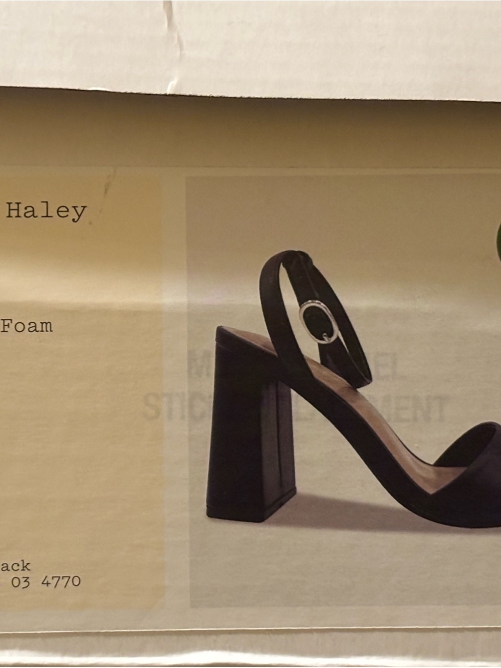 a new day Black Block Heel Slingback
